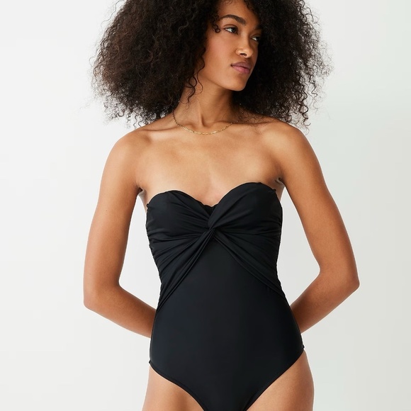 J. Crew Twist Front Bandeau One- Piece SwimSuit 6 - Picture 6 of 6